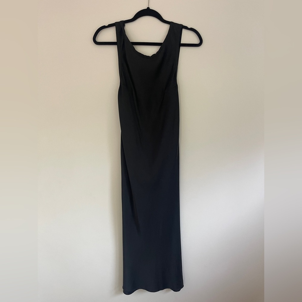 Ann Demeulemeester Black Silk Dress